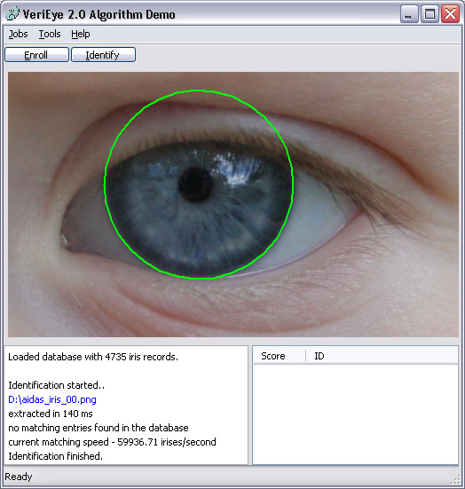 Click to view VeriEye Standard SDK Trial 2.5 screenshot