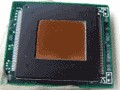 Close-up on Fujitsu MBF200 fingerprint sensor