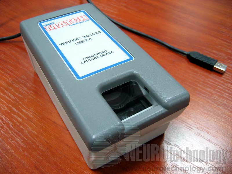 Crossmatch Verifier 300 LC 2.0 Biometric Fingerprint Reader USB 