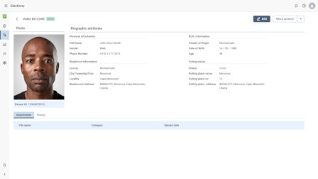 MegaMatcher Voter Management System screenshot thumbnail