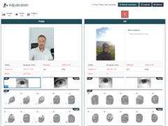 MegaMatcher ABIS client screenshot - adjudication main