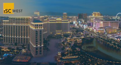 Las Vegas skyline for ISC West event