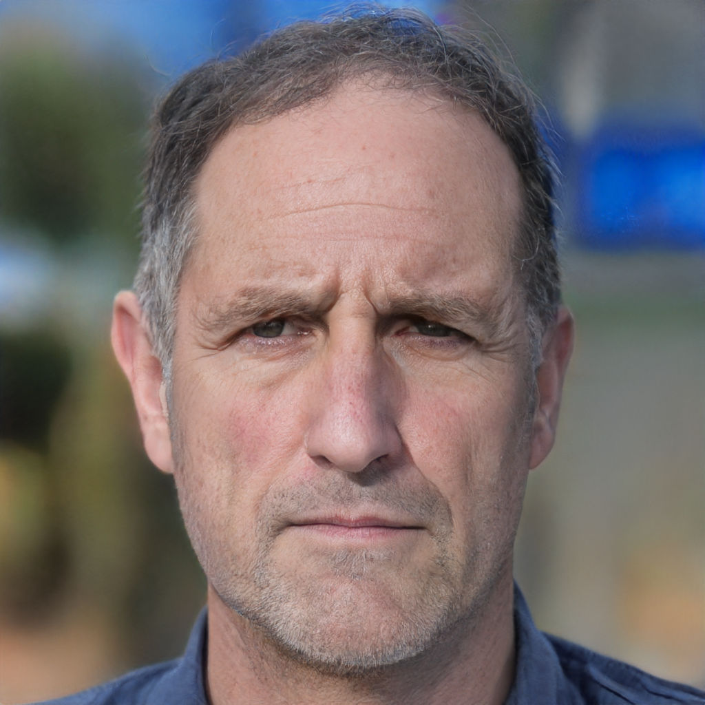 Synthetic Face Dataset - sample image of an artificially generated face, created by neural network