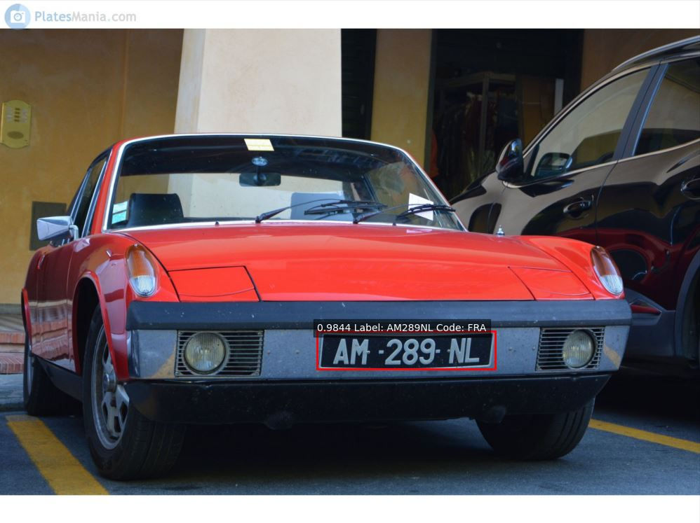 Sample image from dataset used for SentiVeillance ALPR algorithm reliability testing