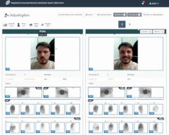MegaMatcher ABIS client screenshot - adjudication main